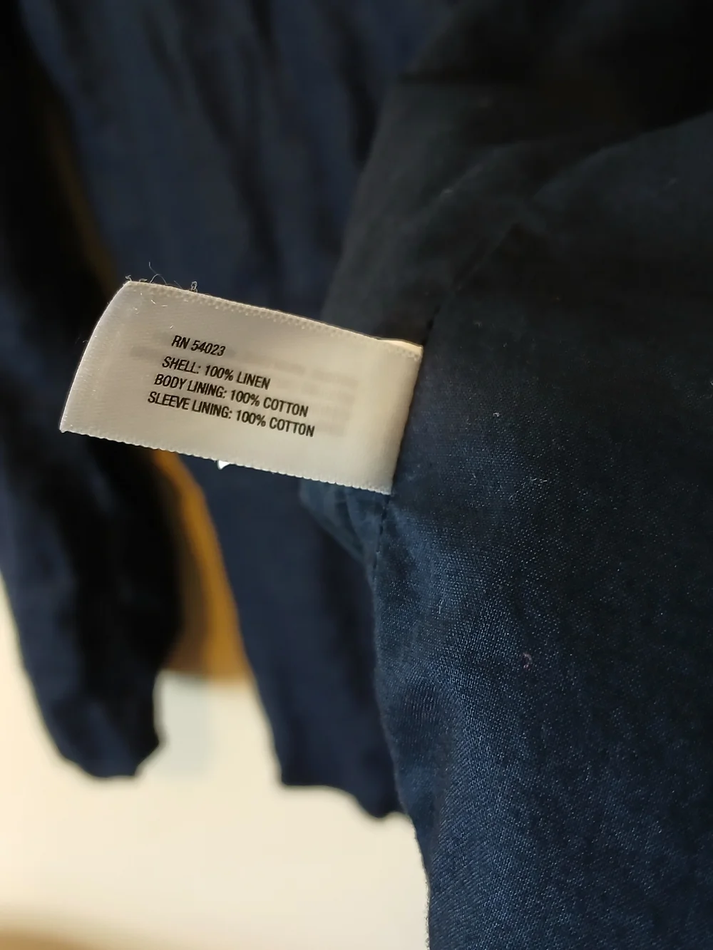 Gap Navy Single-Button Women's Linen Blazer Size 0 XS